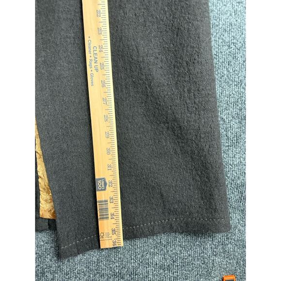 Soft Surroundings Brown Wool Open Front Coat Cardigan Medium Gold Detail - Picture 8 of 16